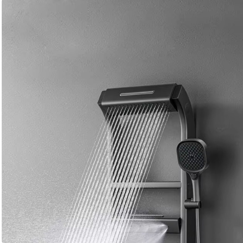 Bellara Thermostatic Waterfall Shower System with Digital Display