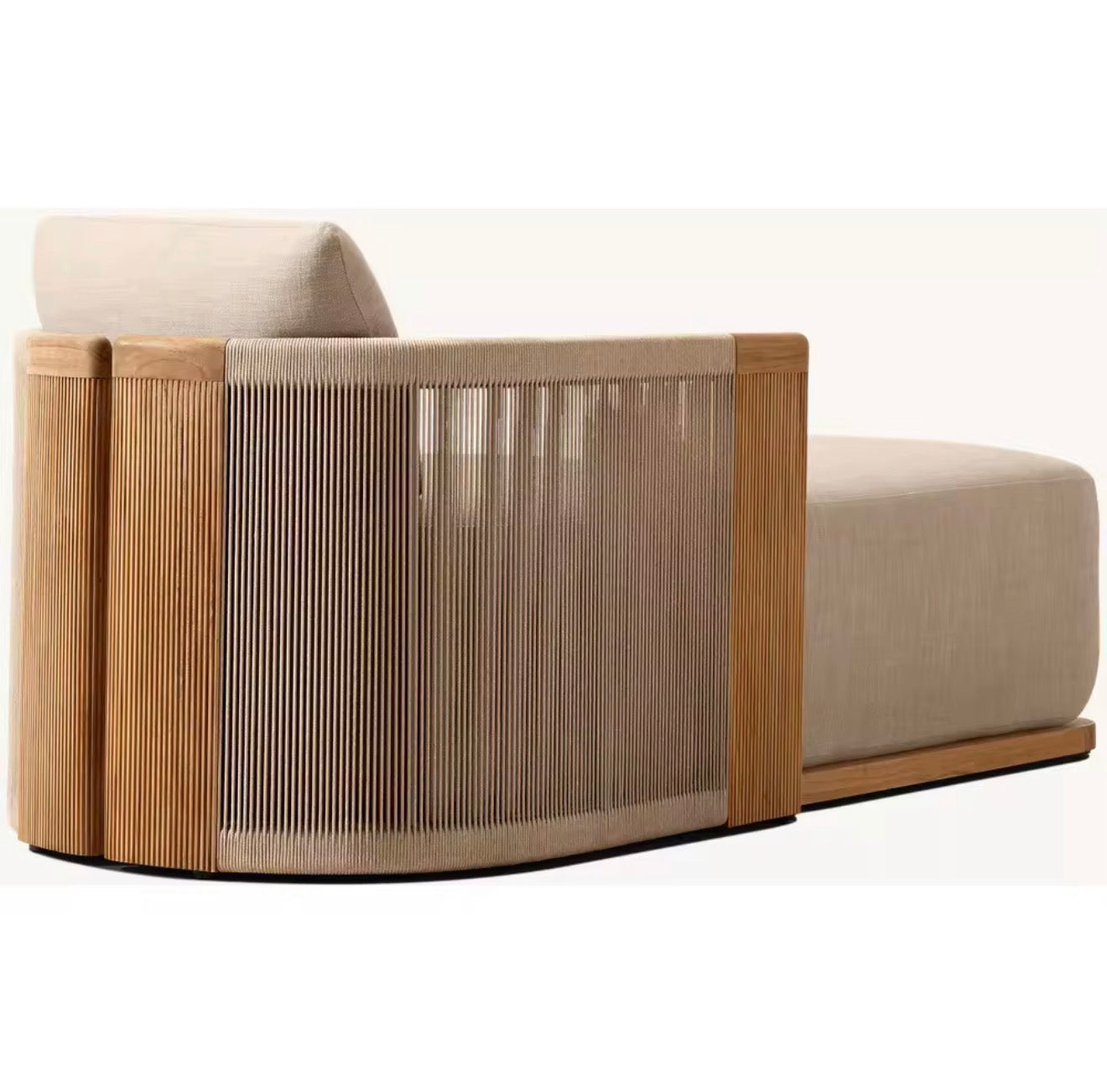 Portofino Luxury Teak Chaise Lounge by Casa Milano