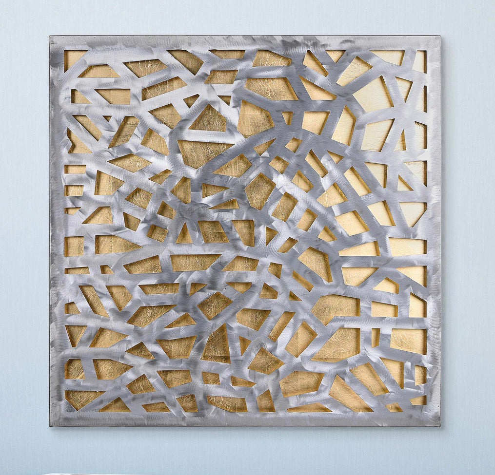 Casa Milano – Gold Enigma Metal Wall Art