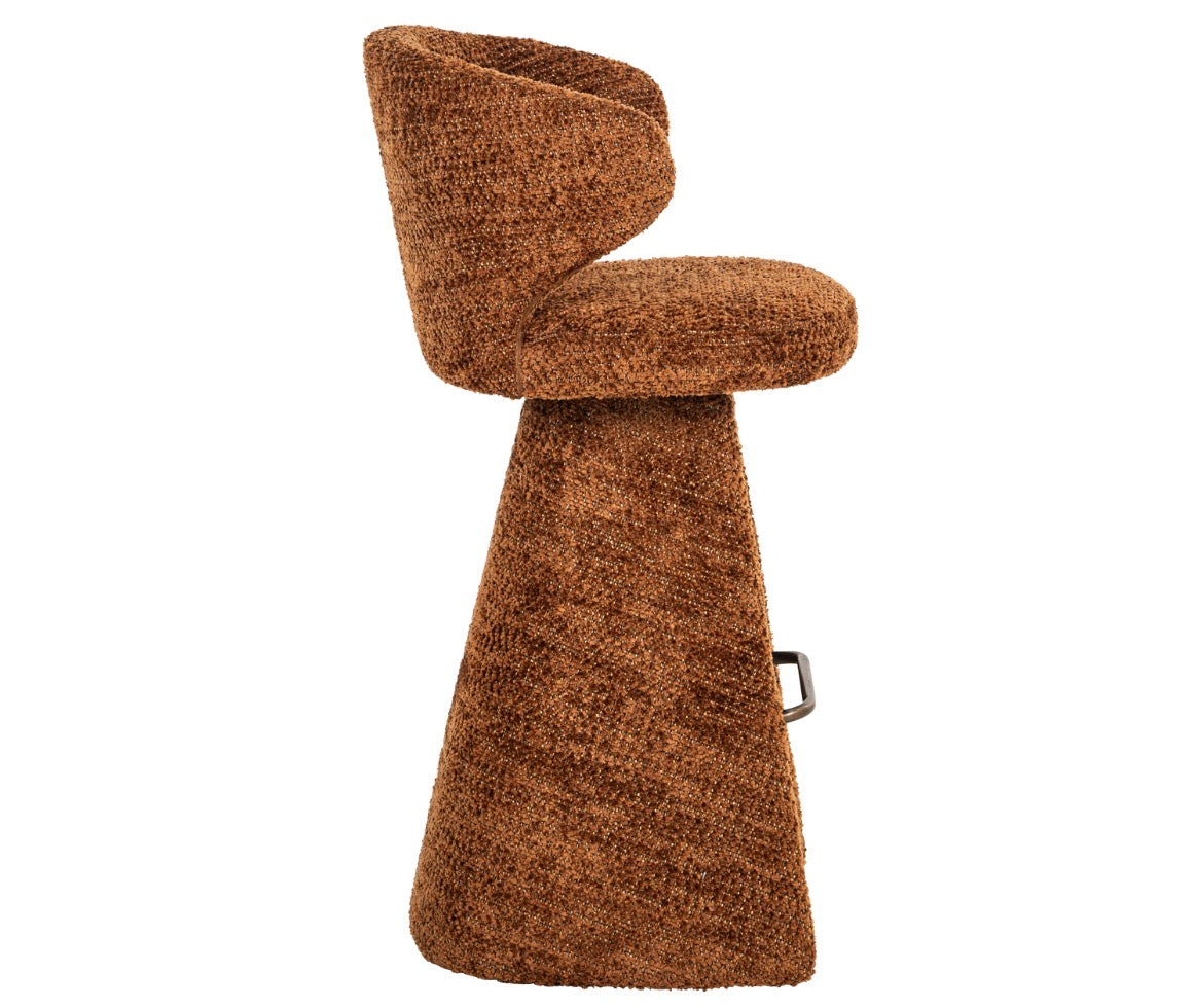 Gatsbi Lovely Cinnamon Upholstered Bar Stool