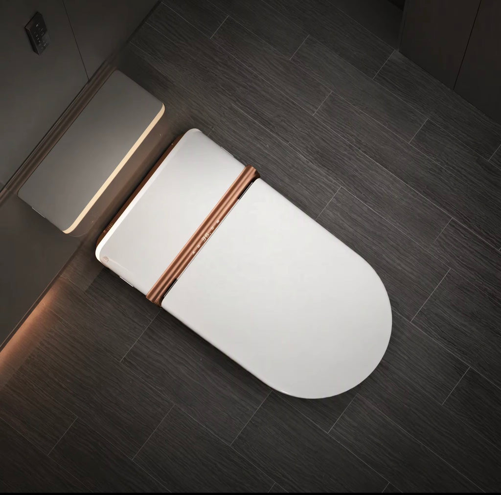 Valentina Rose Gold Intelligent Smart Toilet — High & Top Editions