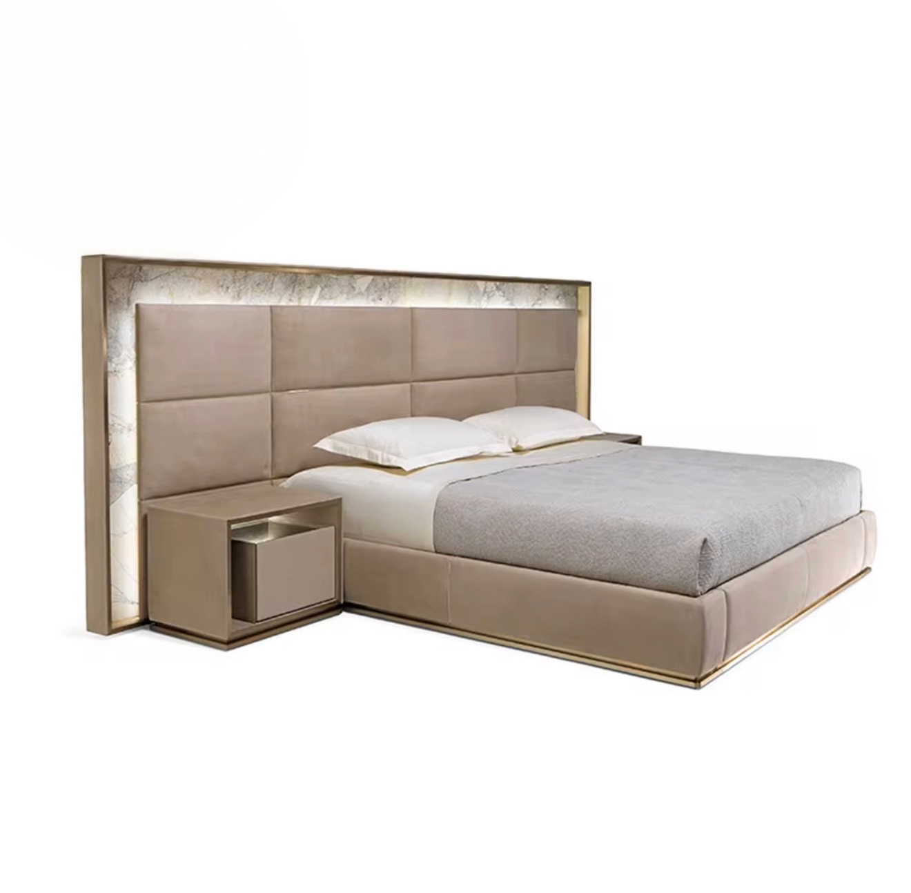 Casa Milano LUCENTE Mirror Panel Luxury Bed – King Size
