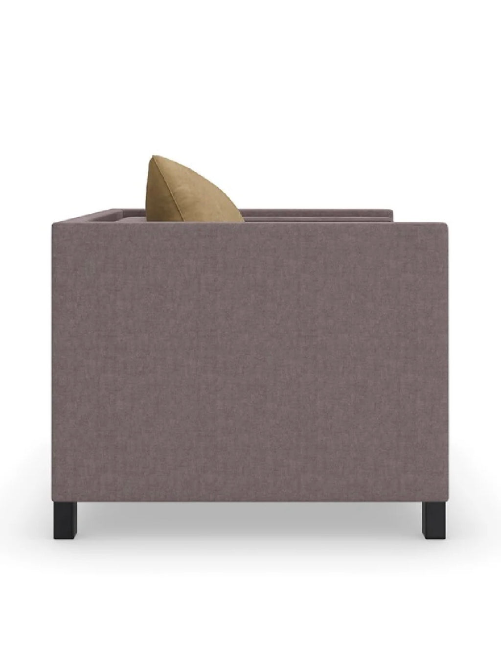 Casa Milano Brown Linen Lounge Chair | Luxury Modern Accent Chair