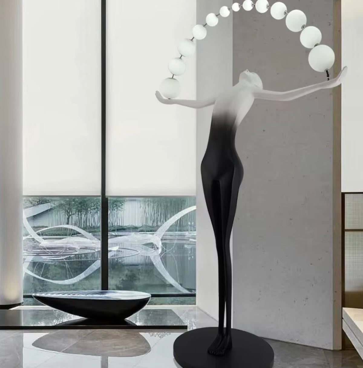 Seraphine Halo Sculptural Floor Lamp