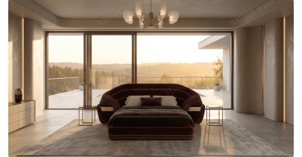 Valentino Royale Burgundy Bed