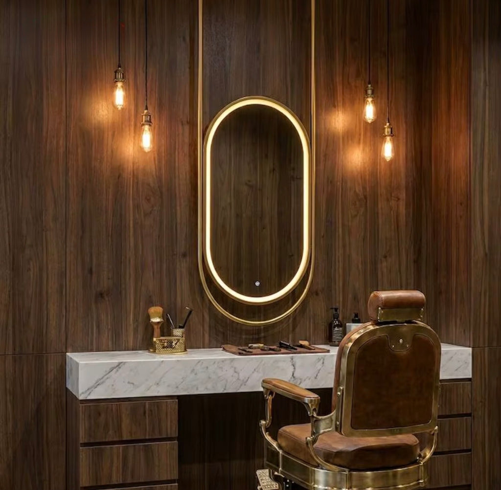 ÉLODIE SUSPENDED LED BATHROOM MIRROR