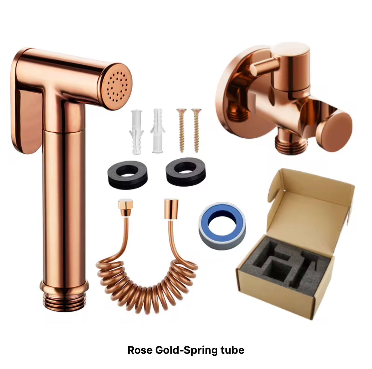 Serafina Rose Gold Brass Wall-Mounted Bidet Sprayer