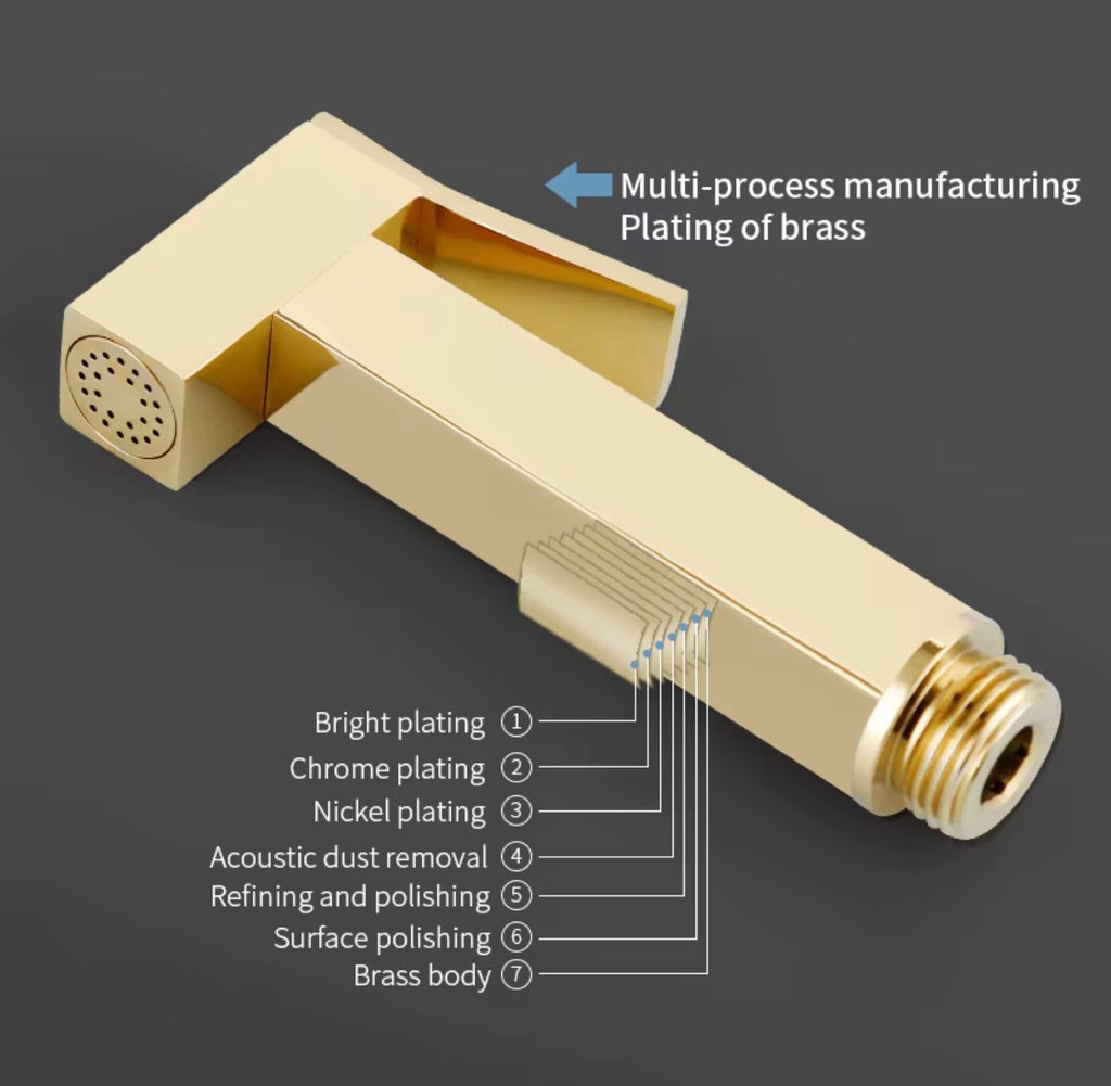 Lucia Wall-Mounted Stainless Steel Bidet Sprayer