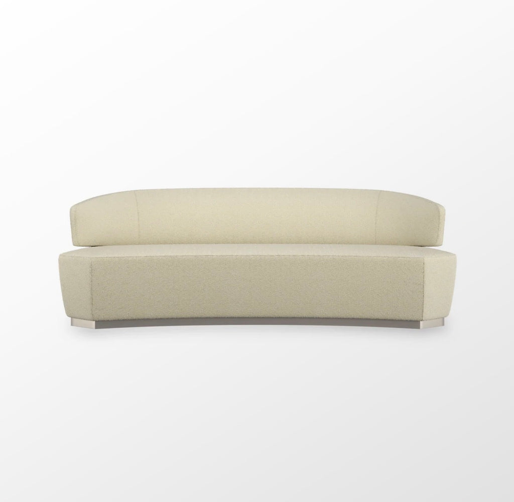 Olympia Oatmeal Curved Sofa