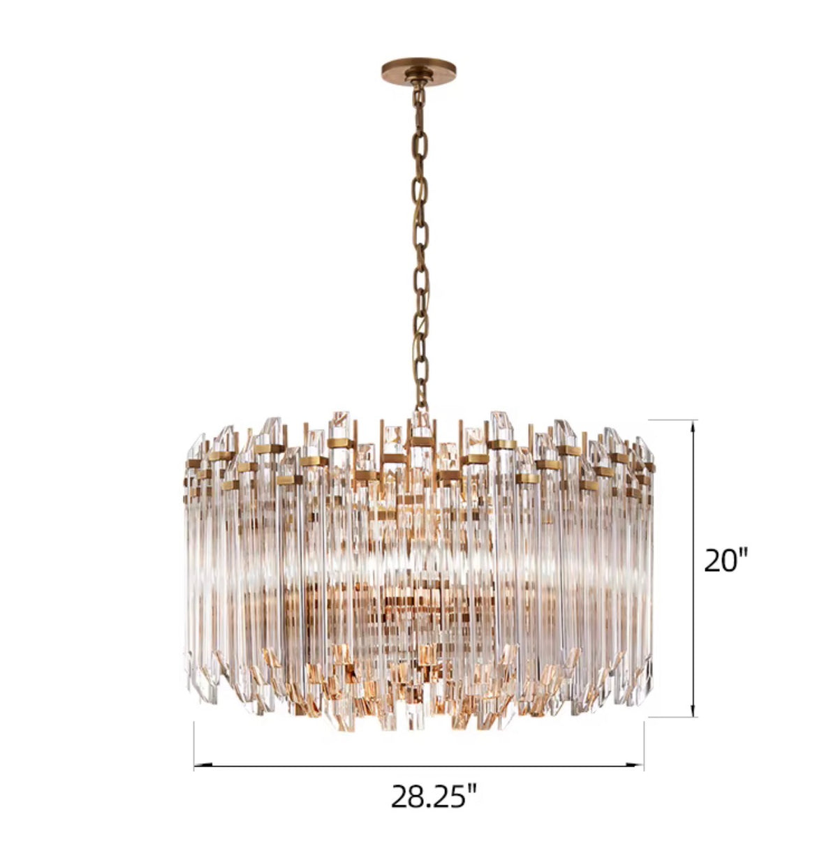 Valencia Prism Acrylic Chandelier