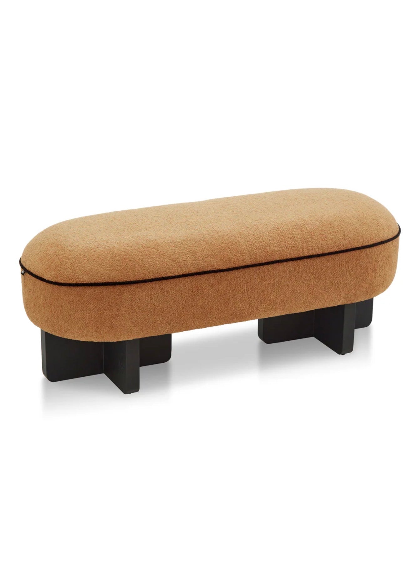 Casa Milano Oval Upholstered Long Bench