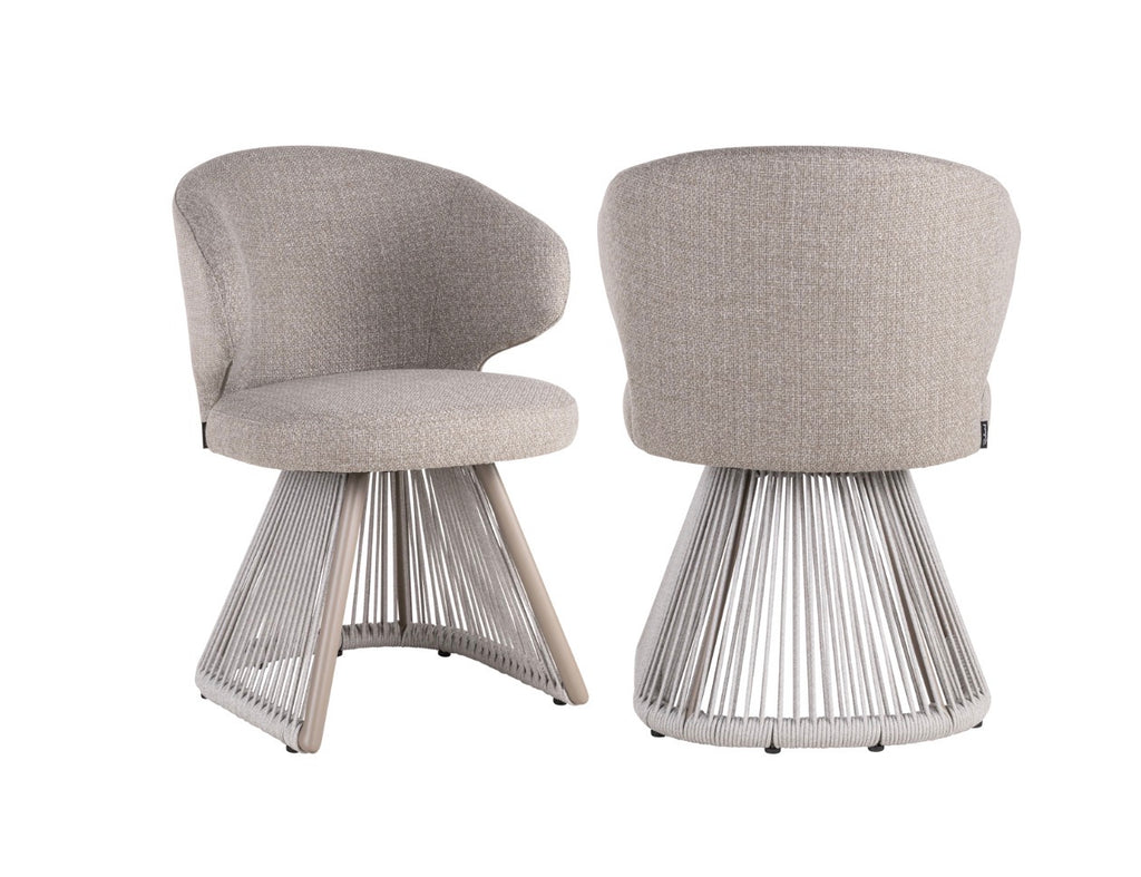 Nuba Luxury Woven Rope Outdoor Dining Chair