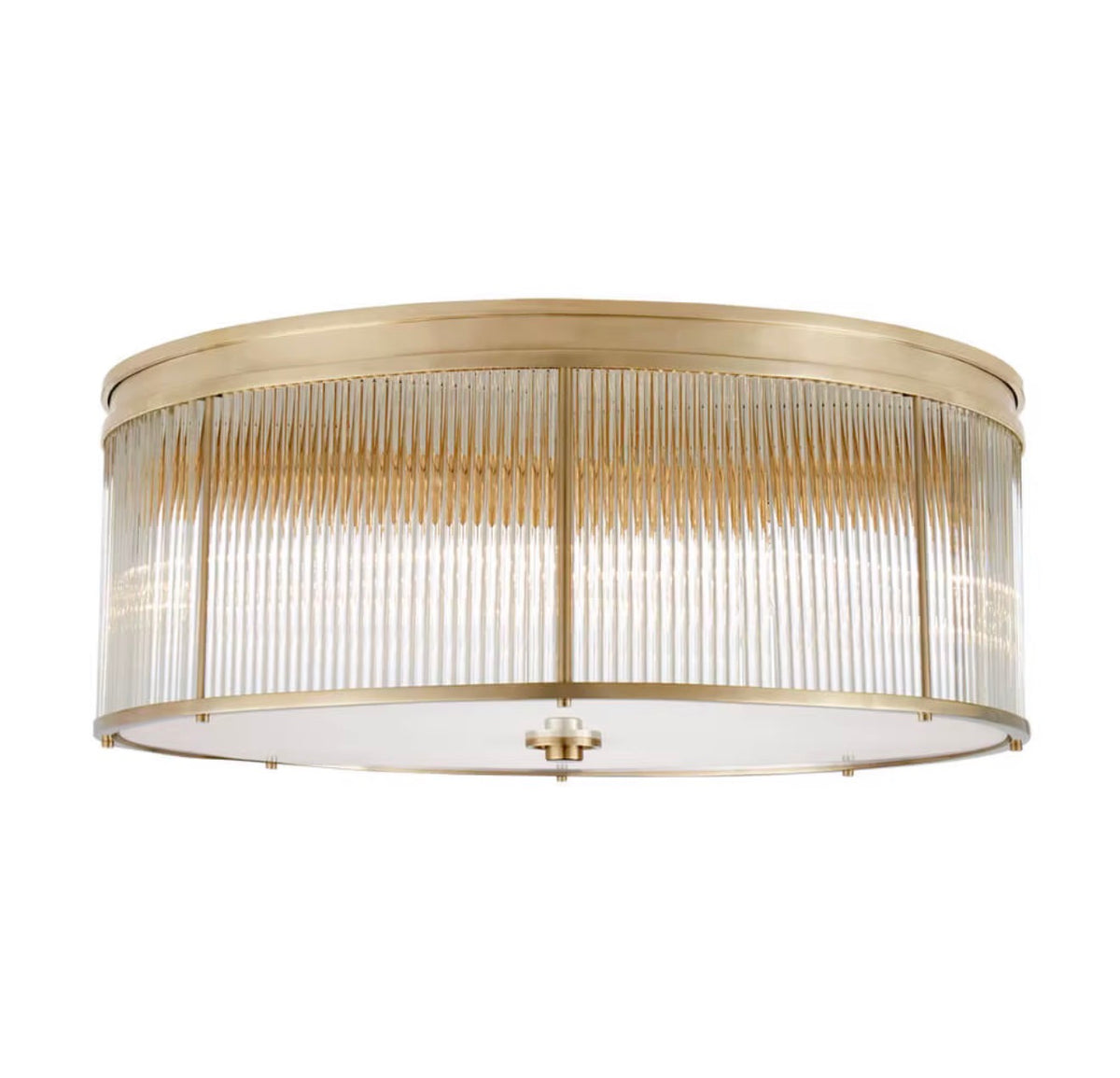 Lucienne Fluted Glass Flush Mount