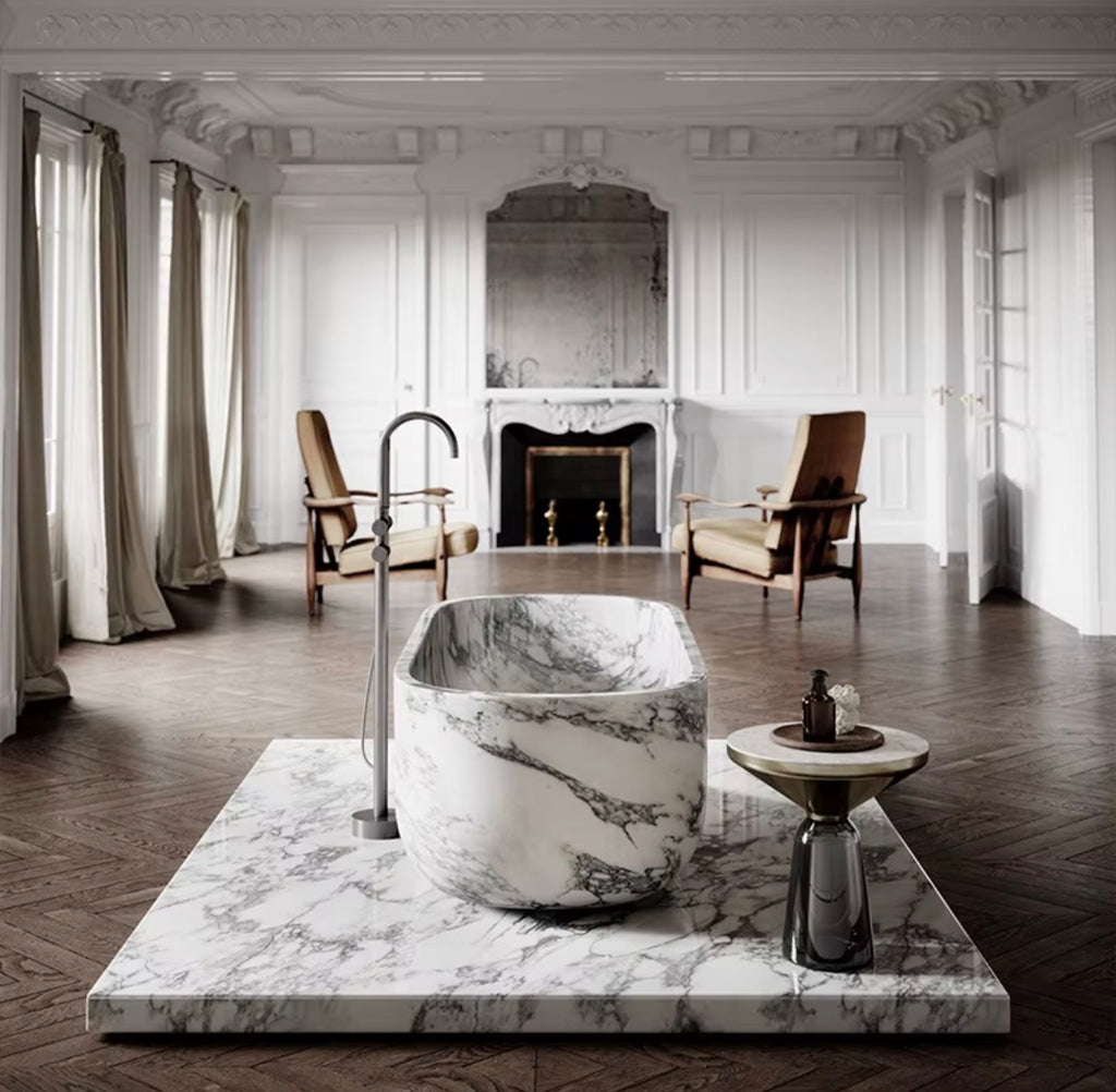 Carrara Luxe Marble Bathtub