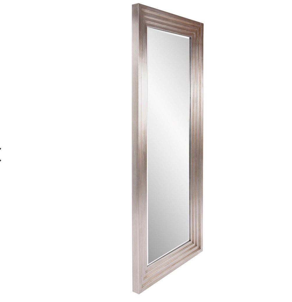 Casa Milano Cacelia Silver Floor Mirror – 27” x 75”