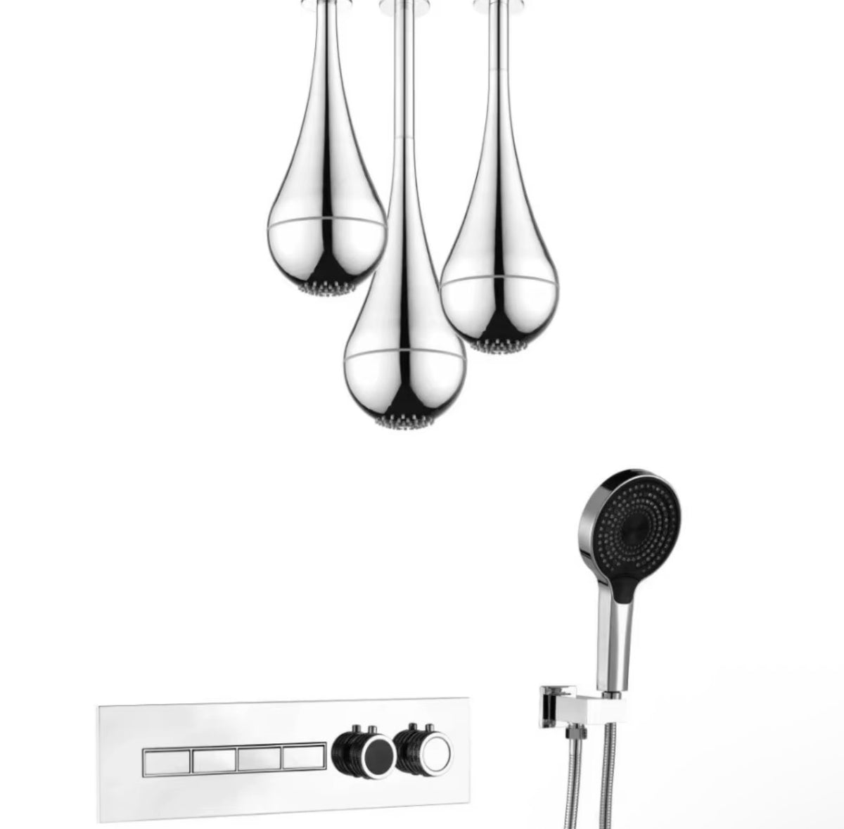BELLINI 4-FUNCTION LED WATER-DROPLET SHOWER SYSTEM