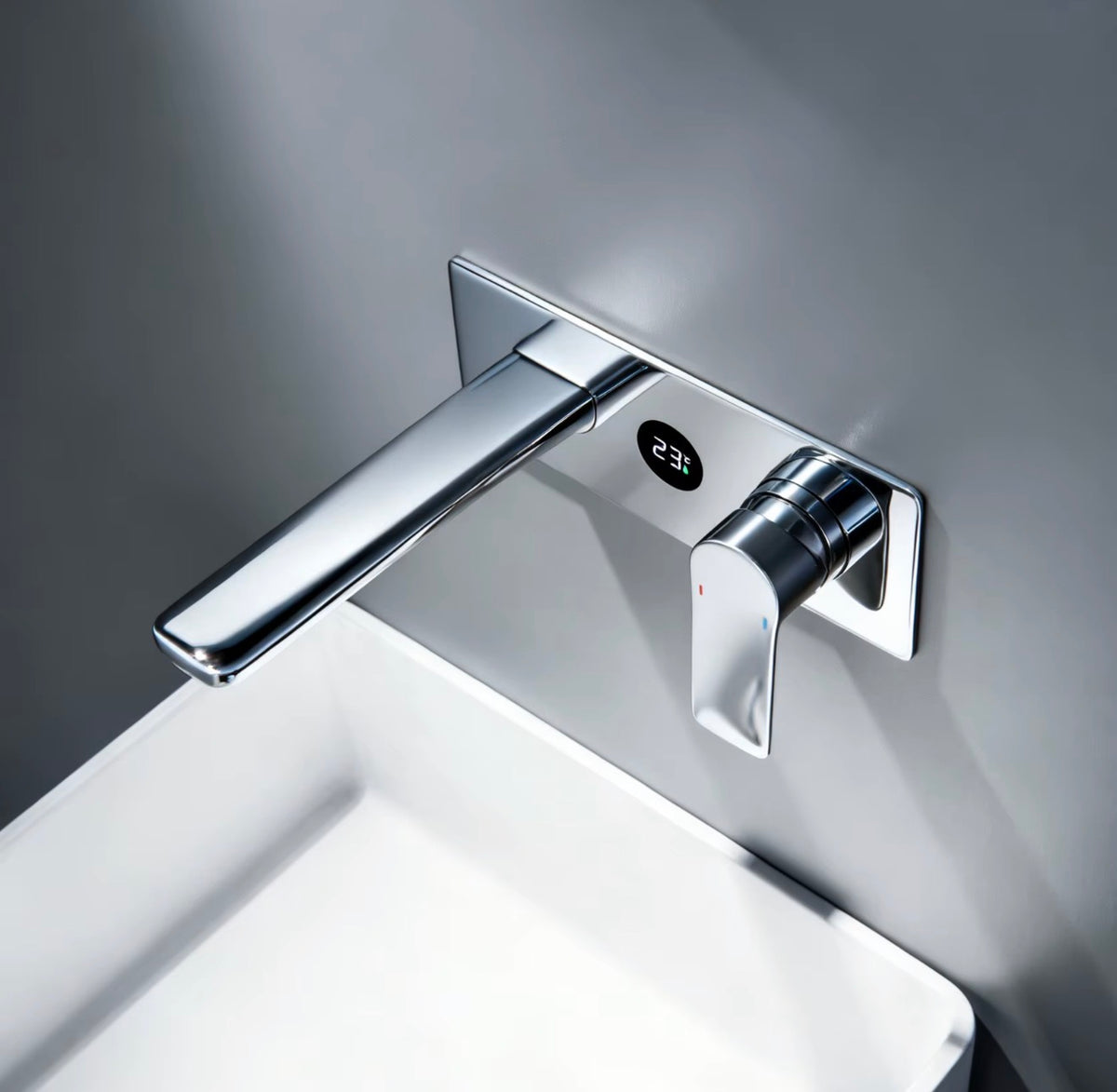 Vittoria Digital Wall-Mounted Basin Faucet