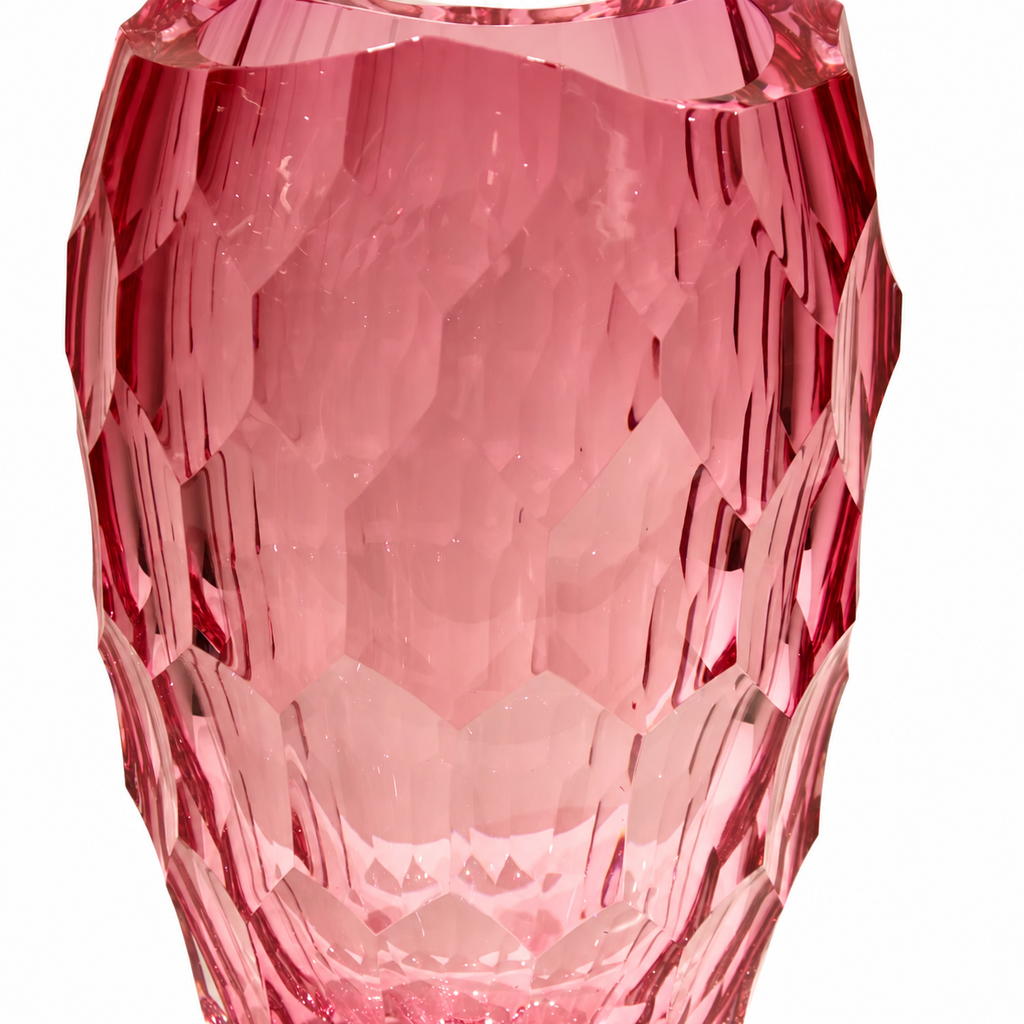 Rosalie Blush Pink Crystal Vase