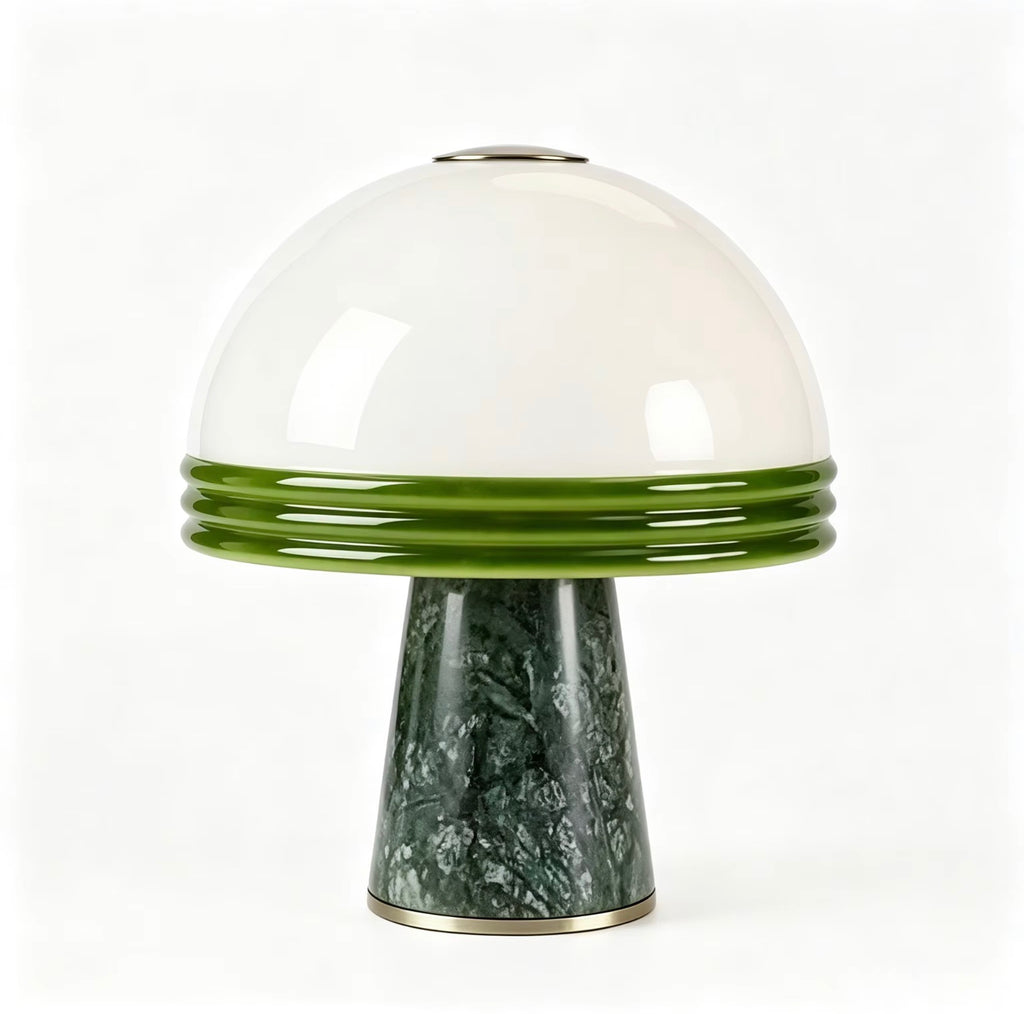 Vittoria Verde Marble Mushroom Table Lamp