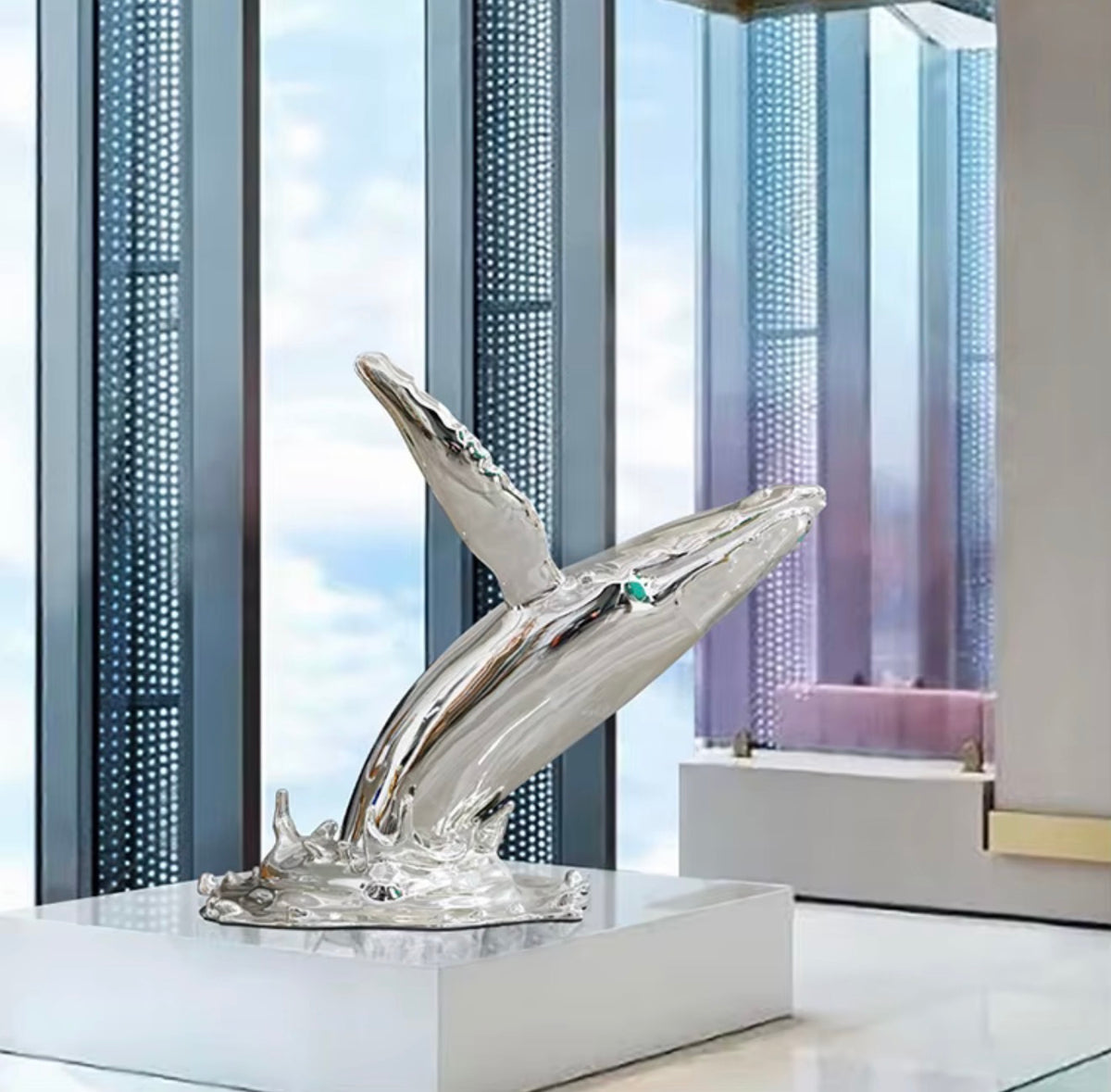 Ocean Rise Whale Sculpture