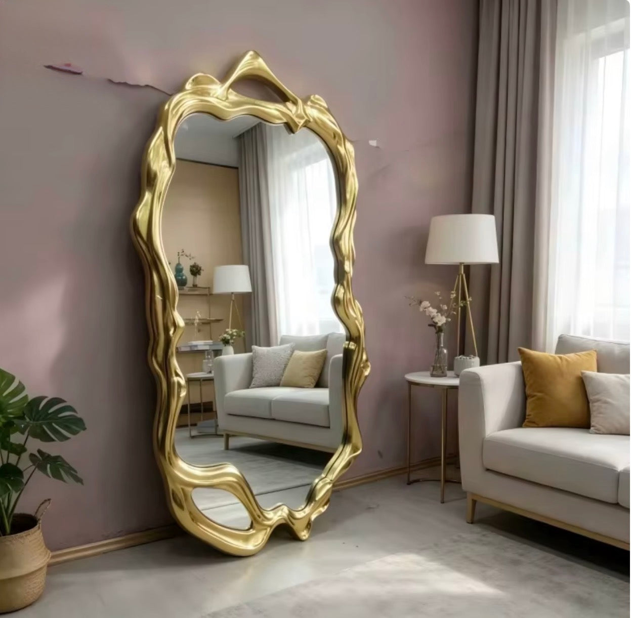 Casa Milano – Aurelia Organic Gold Mirror