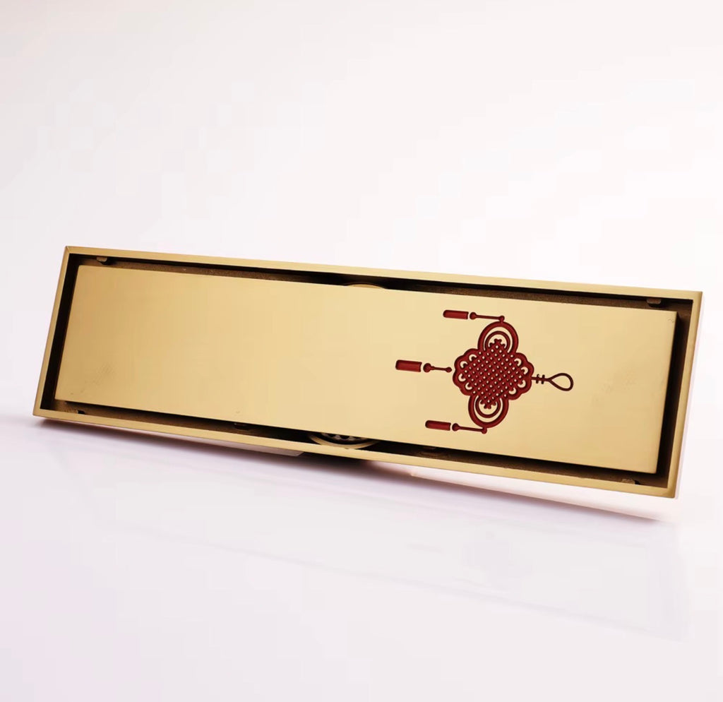 FIRENZE ANTIQUE BRASS LINEAR FLOOR DRAIN