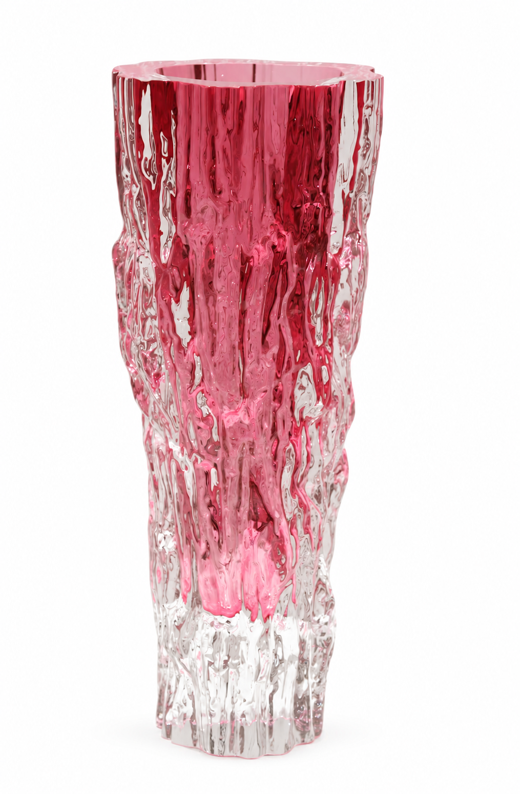 Valencia Sculptural Crystal Glass Vase