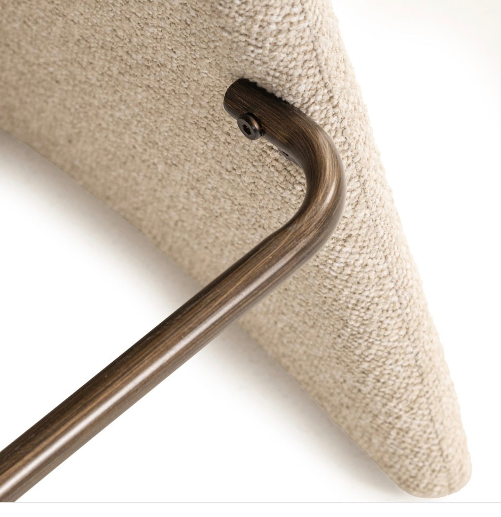 Gatsbi Lovely Cinnamon Upholstered Bar Stool