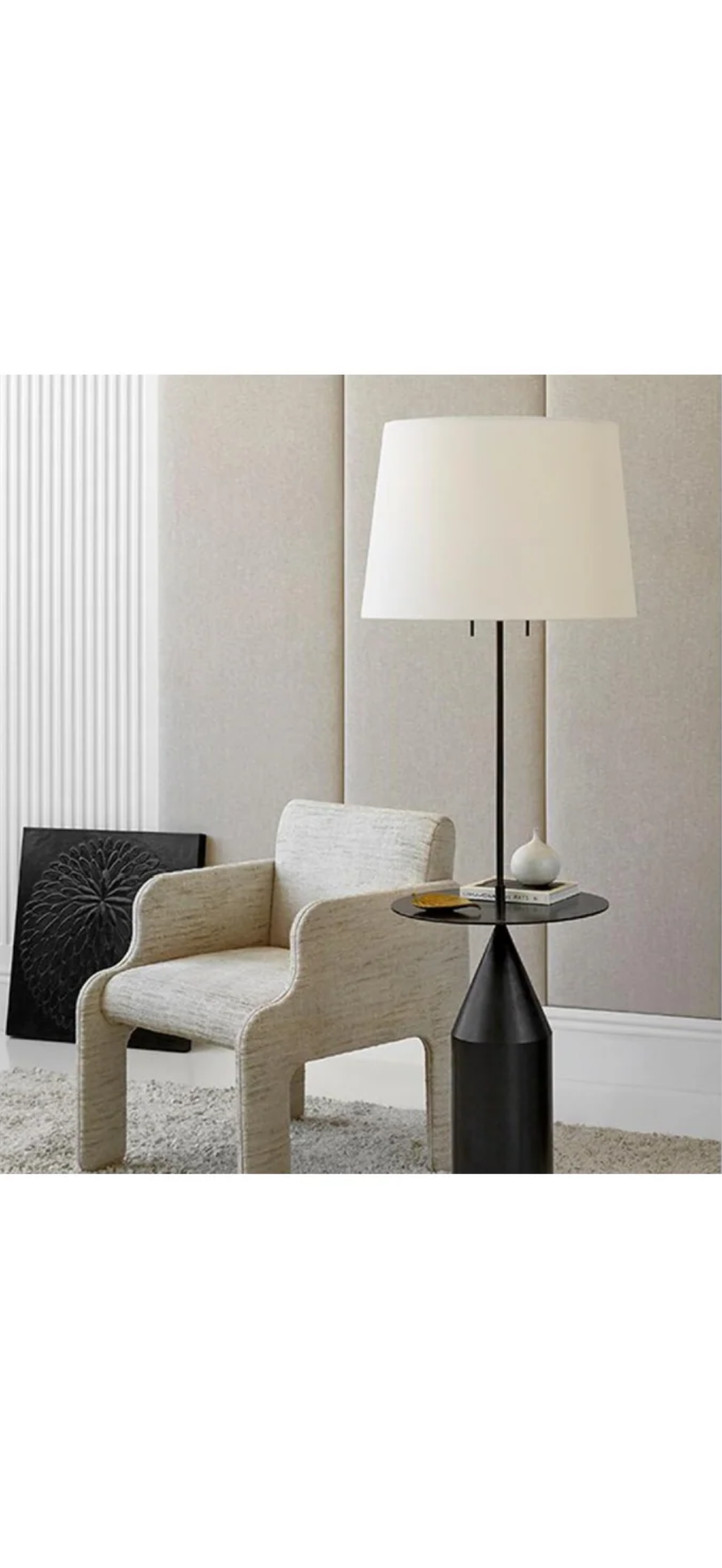 Casa Milano Zephyr Black Iron Floor Lamp