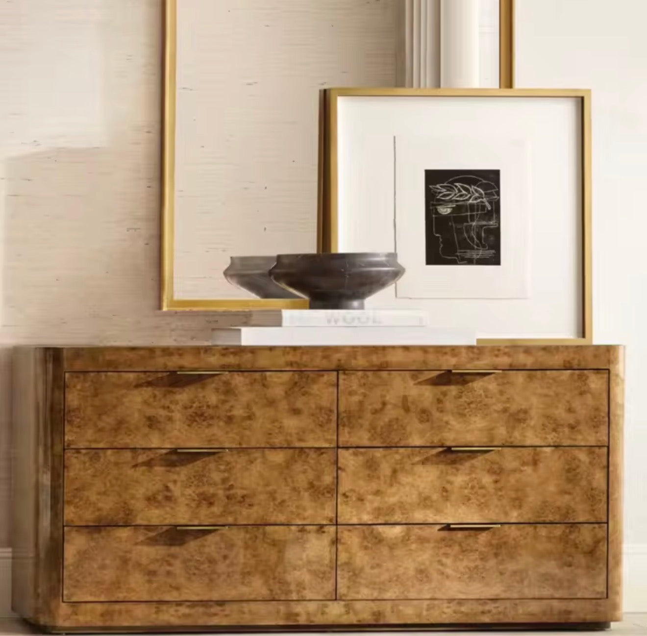 Casa Milano — Kensington Burl Wood Dresser