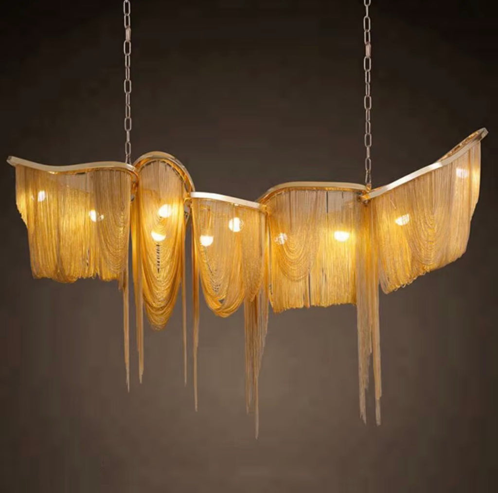 Ark Tassel Golden Chandelier