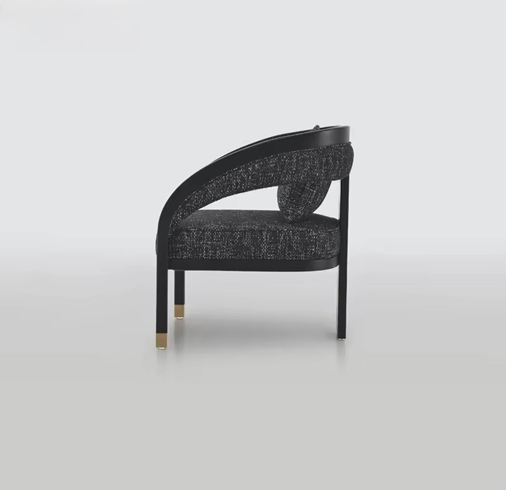 Casa Milano – Sorrento Curved Designer Accent Chair