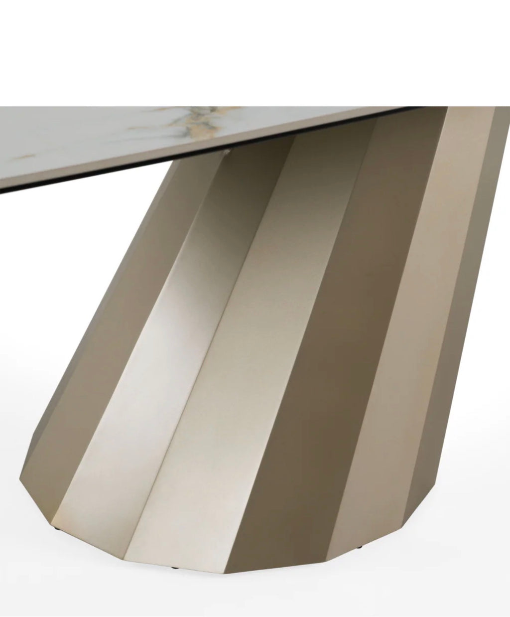 Casa Milano – Vela Angled Base Ceramic Dining Table