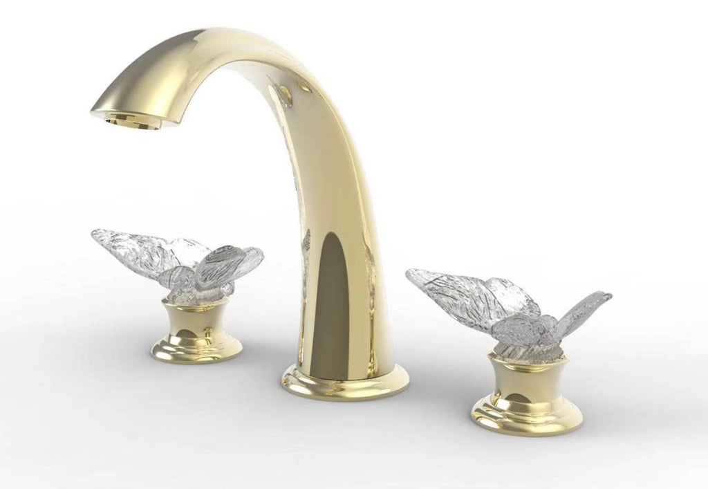 Aurelia Crystal Butterfly Widespread Faucet