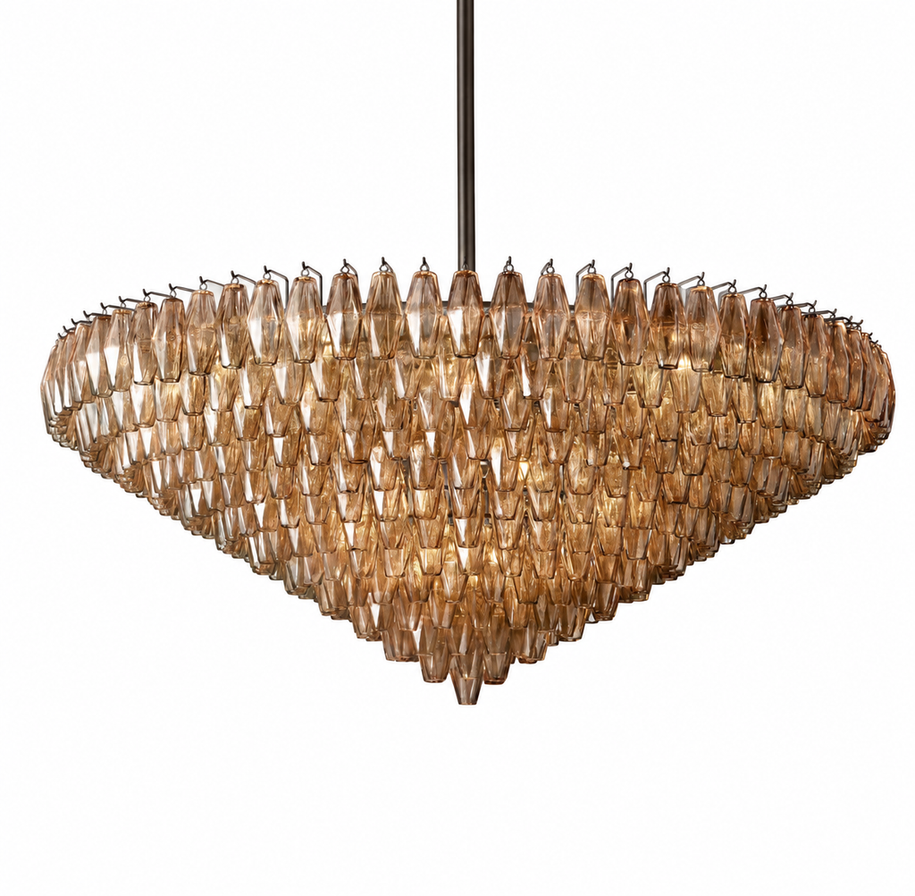 Aureline Tiered Glass Chandelier