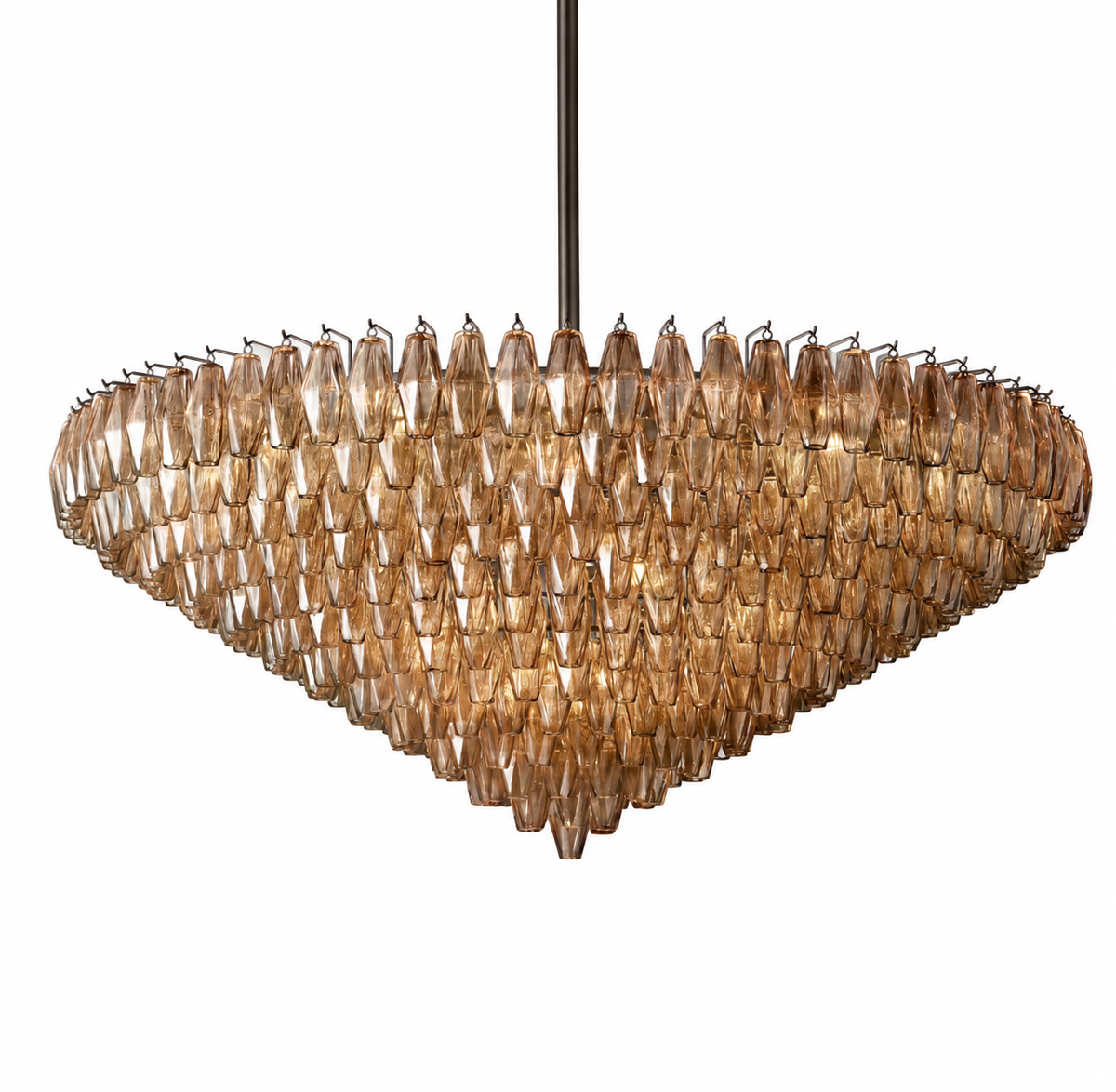 Aureline Tiered Glass Chandelier