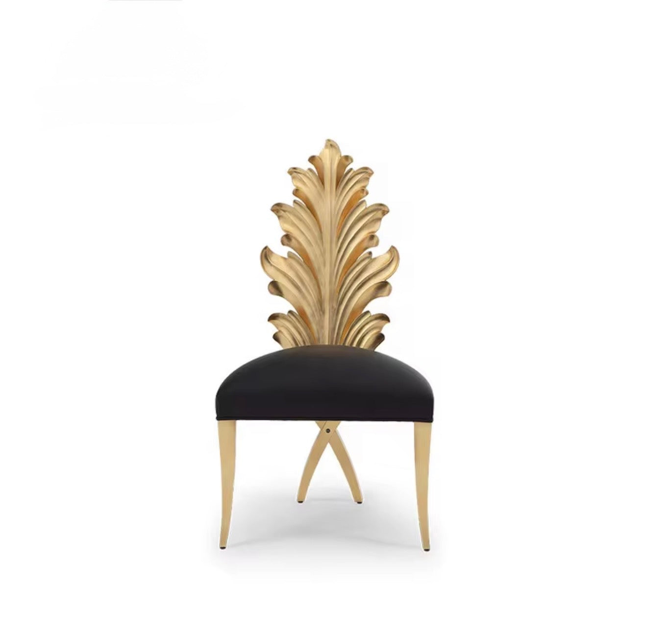 Casa Milano – Aurelia Gold Leaf Dining Chair