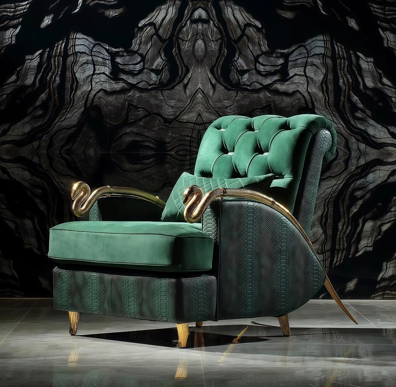 Casa Milano Palazzo Serpentine Armchair