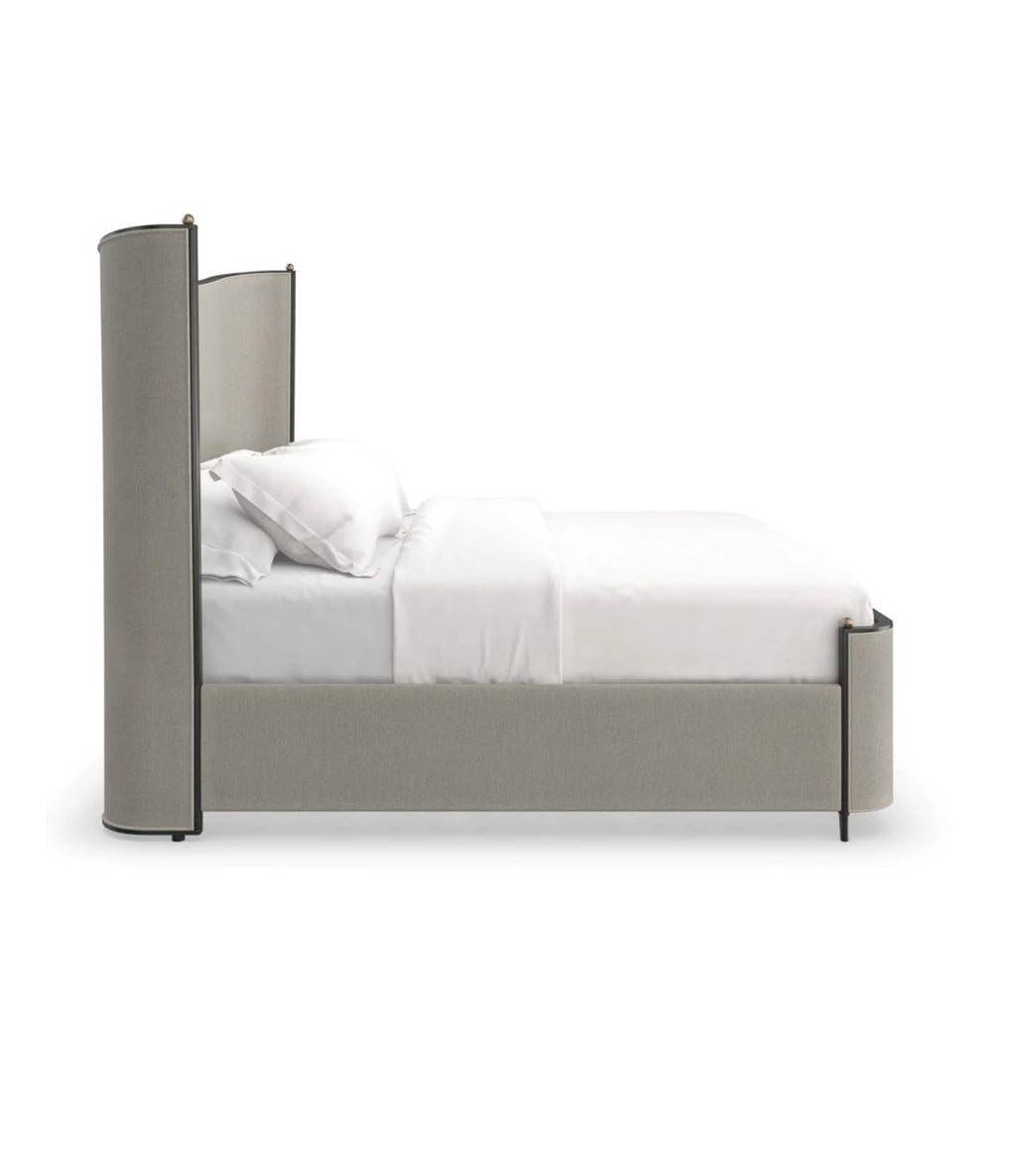 Casa Milano – Gray Fabric Bed | Caracole Provence (Queen)