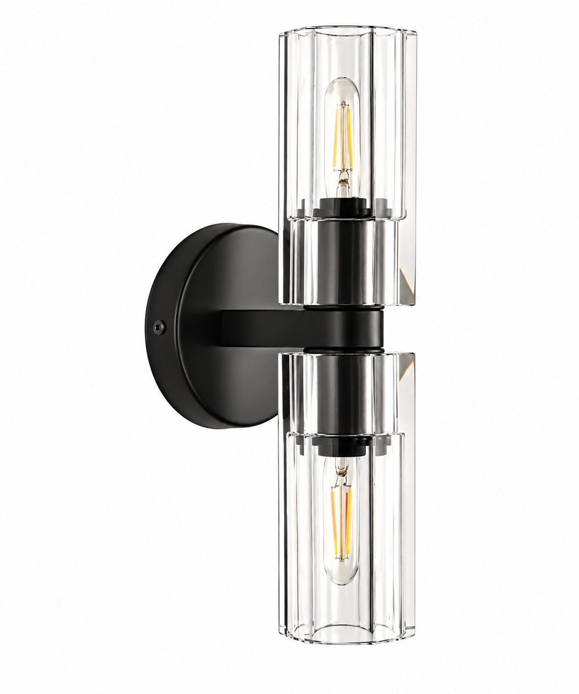 Marcello K9 Crystal Dual-Light Wall Sconce.