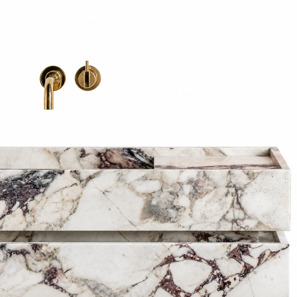 Bianca Viola Marble Bathroom Vanity