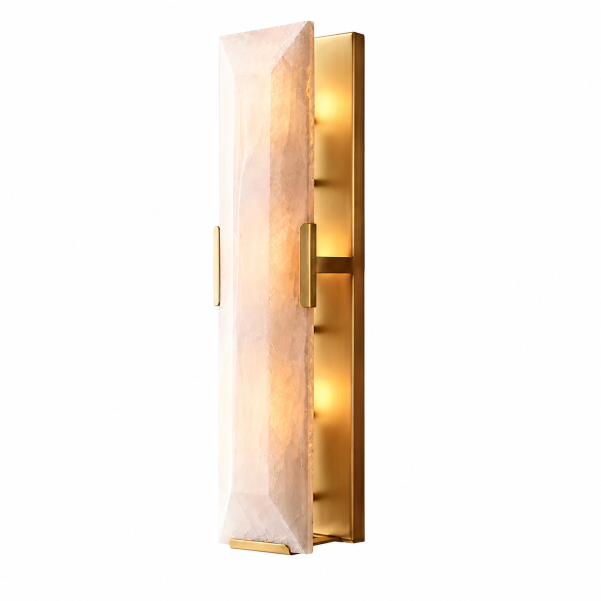 Rosaline Faceted Marble Wall Sconce