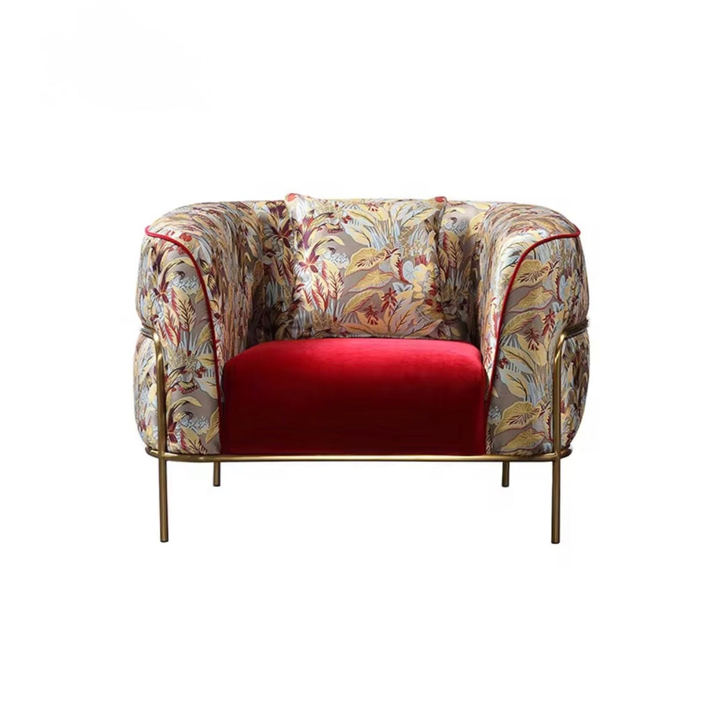 Casa Milano – Bellissima Designer Velvet Accent Chair