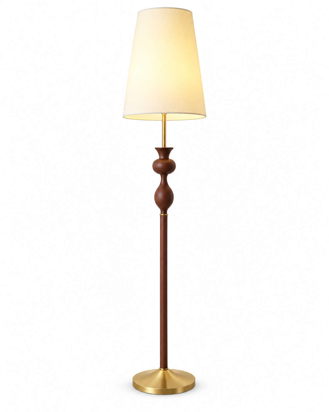 Evelyn Sculptural Wood Floor Lamp