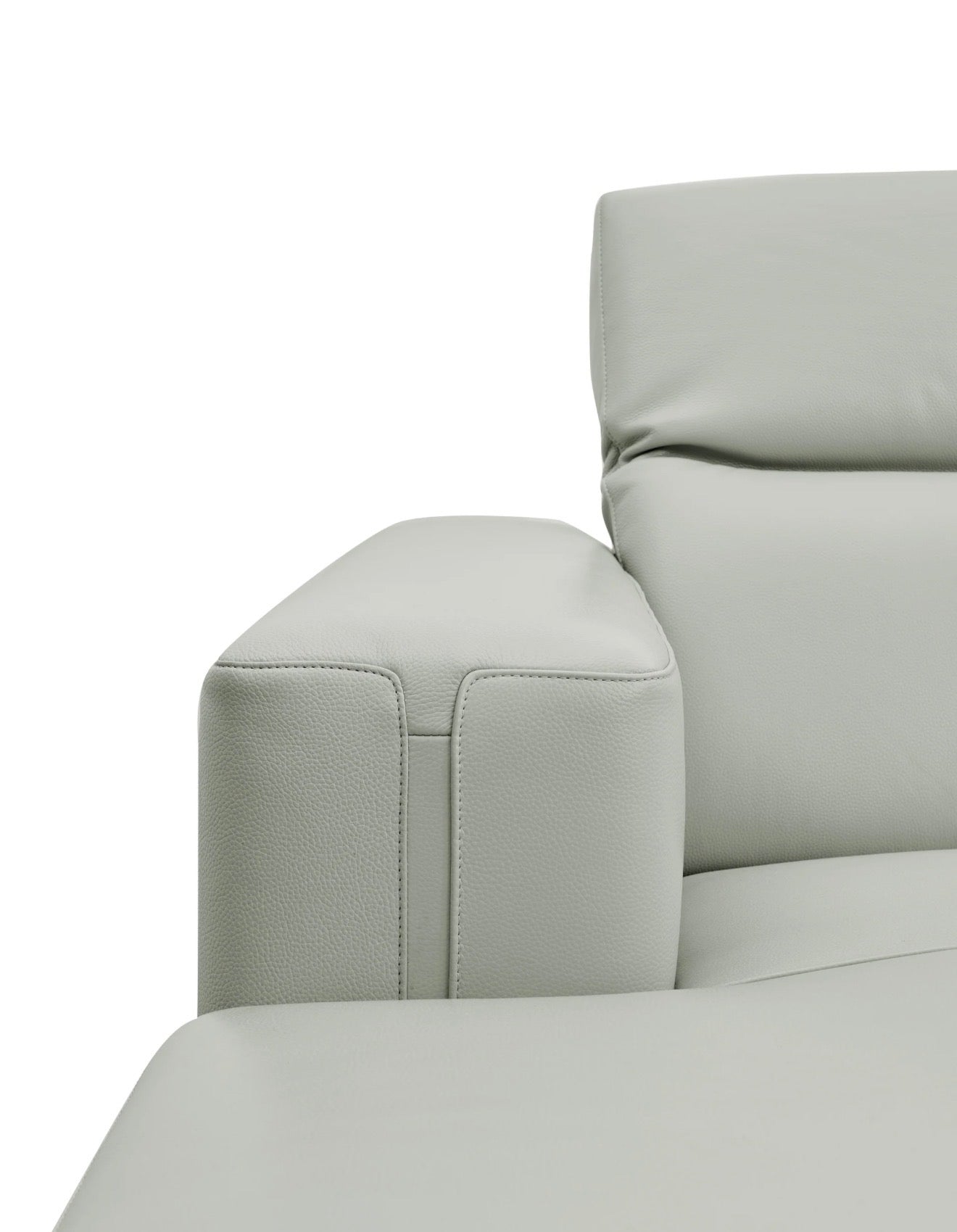 Casa Milano Noelia Italian Leather Power Reclining Sectional with Chaise