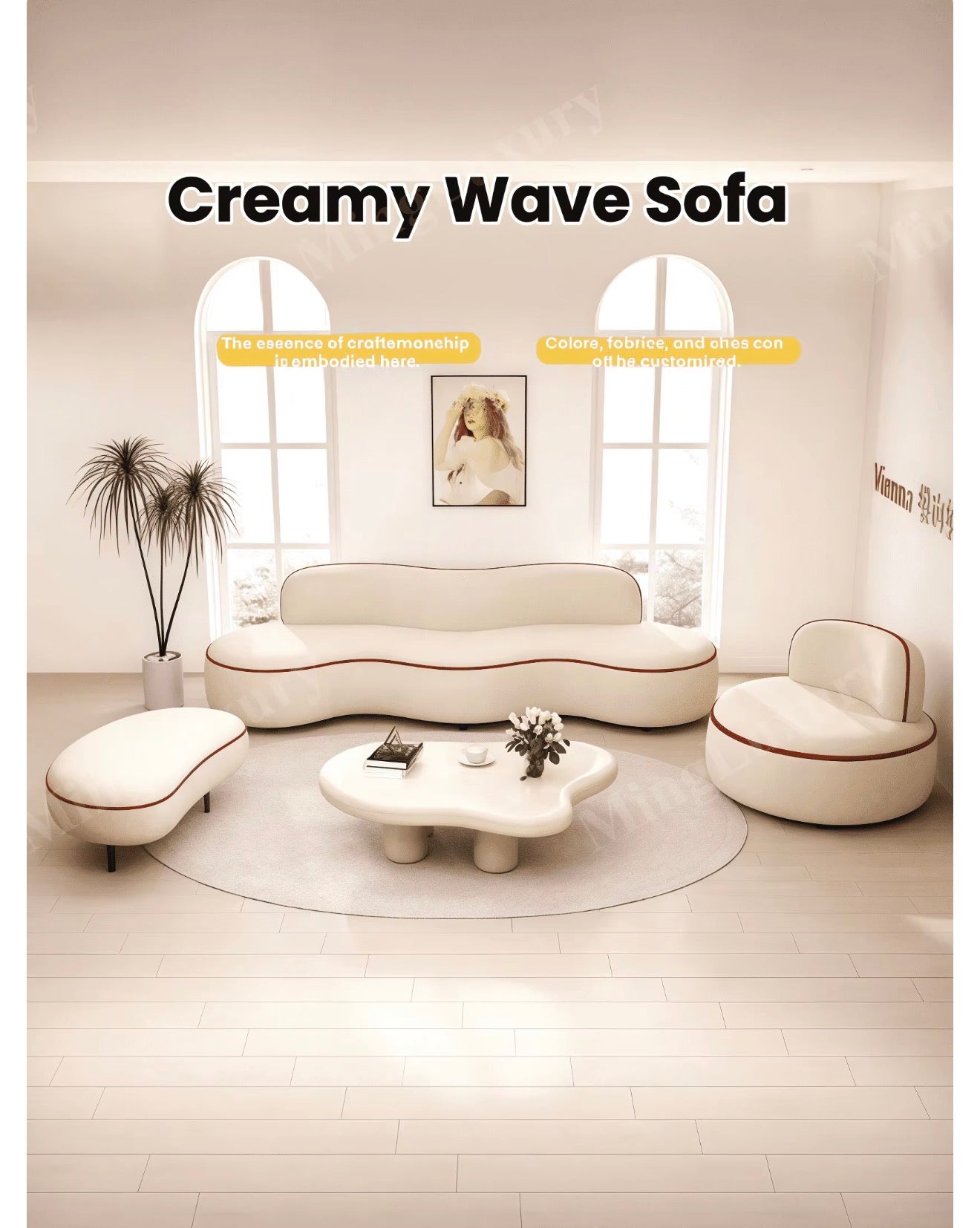 Lorenzo Curved Cloud Sofa