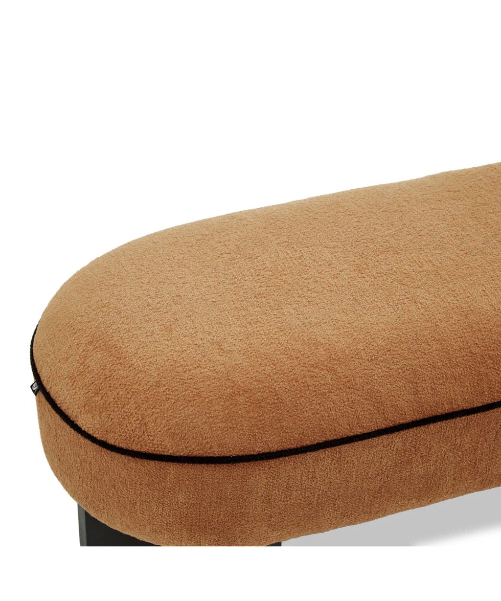 Casa Milano Oval Upholstered Long Bench
