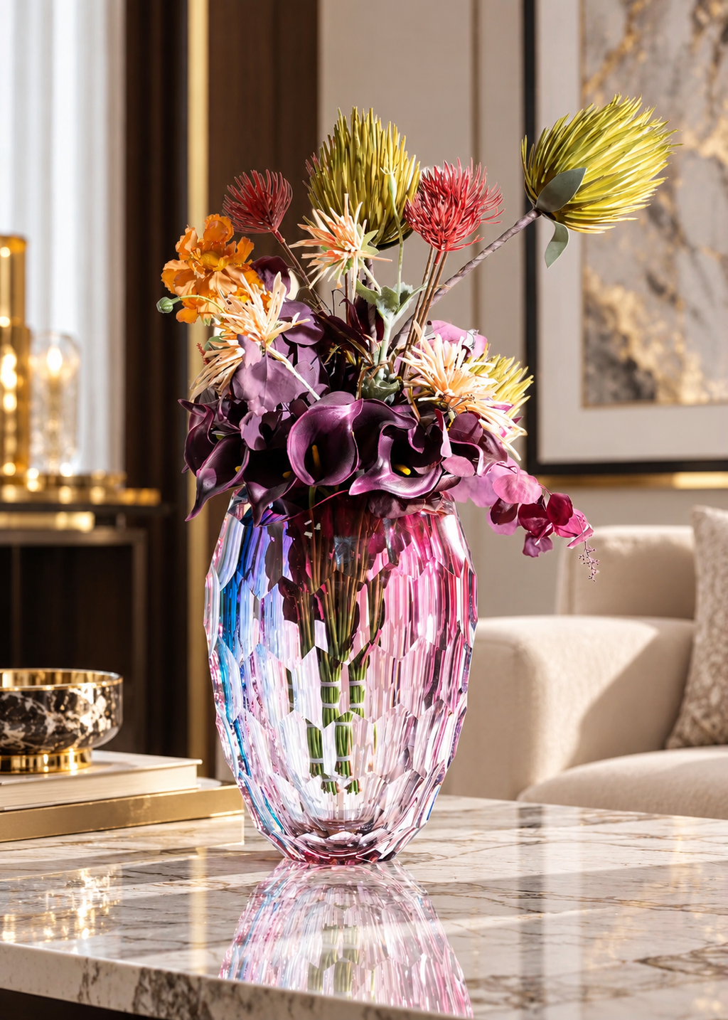 Amelia Handcrafted Crystal Vase