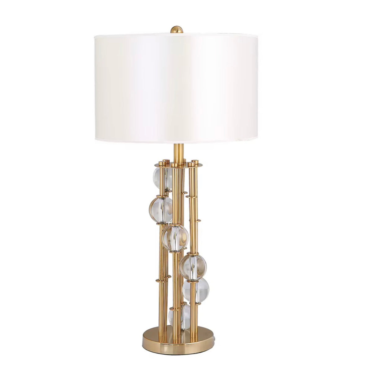 Scandia Crystal Column Table Lamp