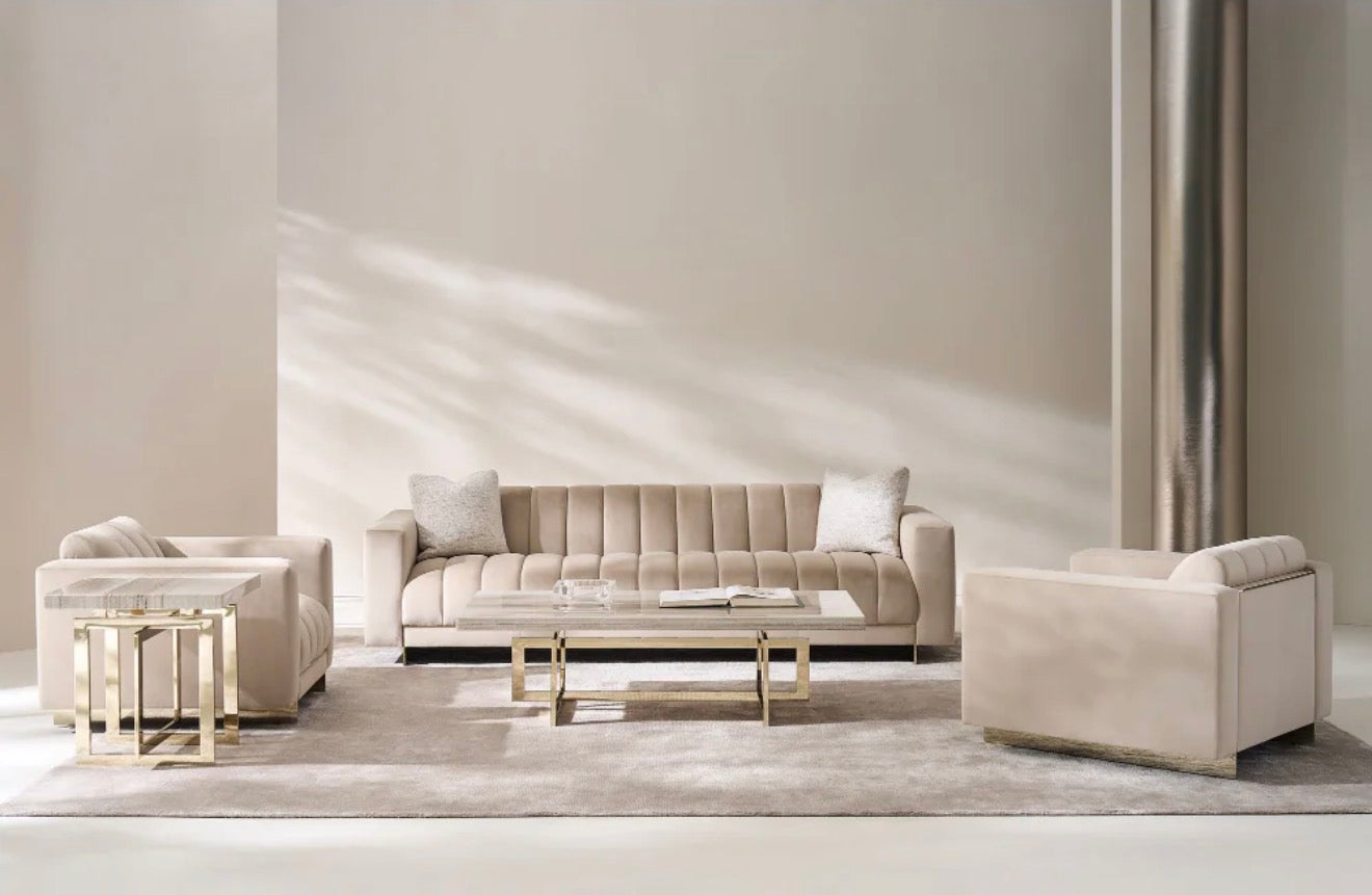 Casa Milano – Sculpted Cream Lounge Chair